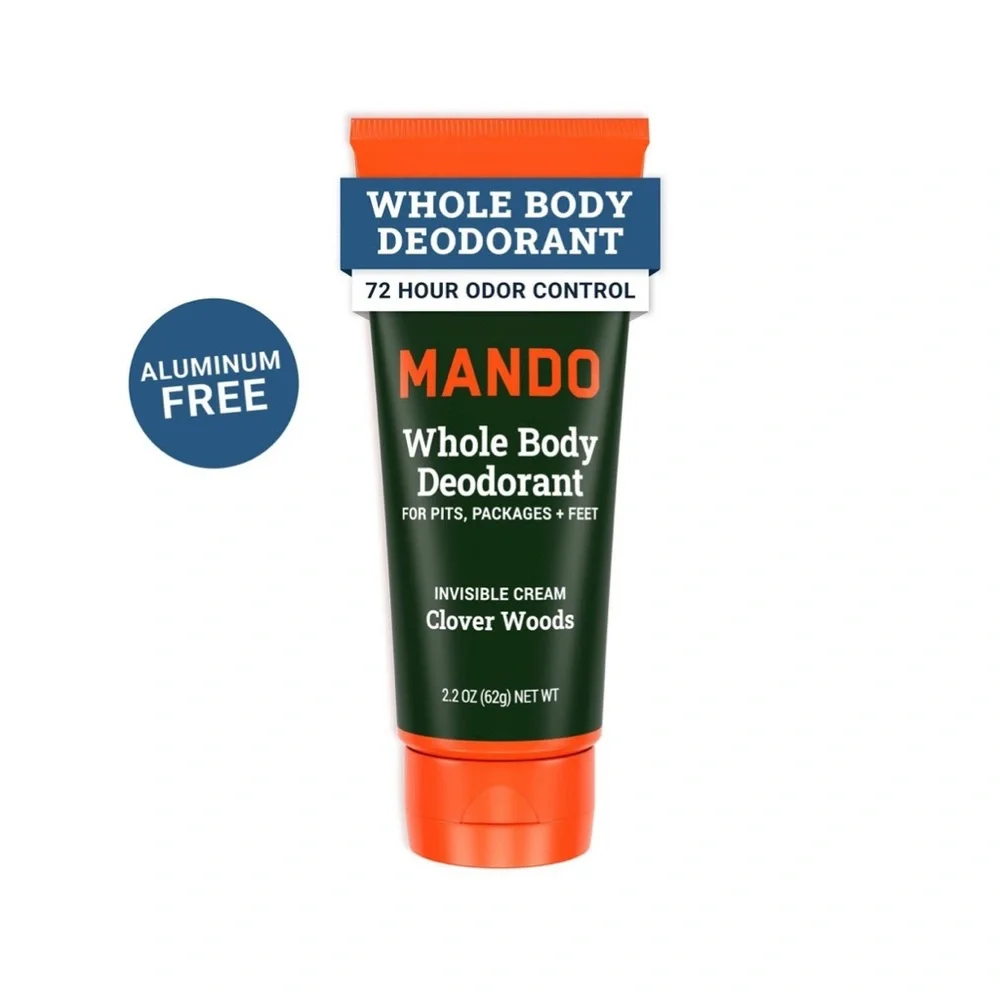 3 counts Mando Whole Body Deodorant Clover Woods - Orange and Green - Picture 1 of 4